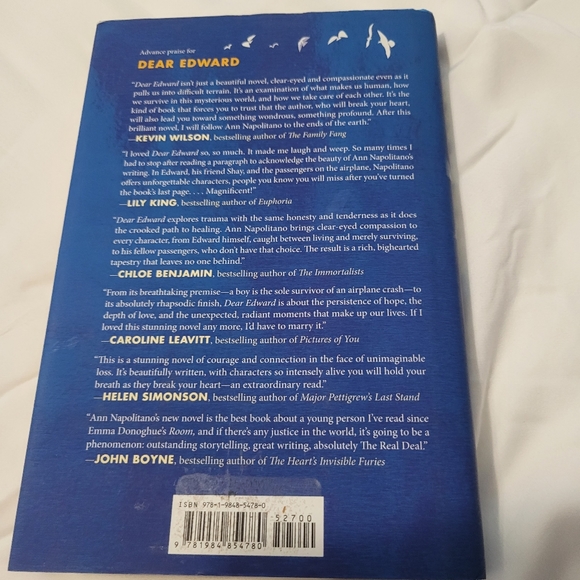 Book: Dear Edward  Author: Ann Napolitano  Novel  Fiction Hardback - Picture 7 of 8